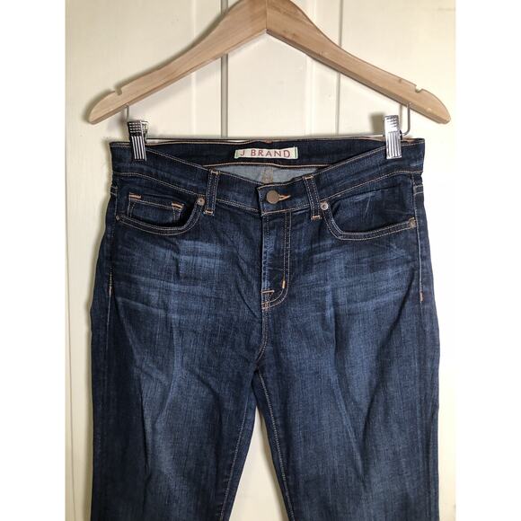 J Brand Skinny Leg Dark Vintage Blue Jeans Size 28 - Picture 2 of 10